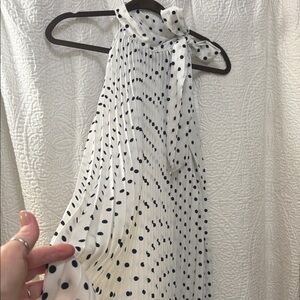 SHEIN Black and White Polka Dot Dress